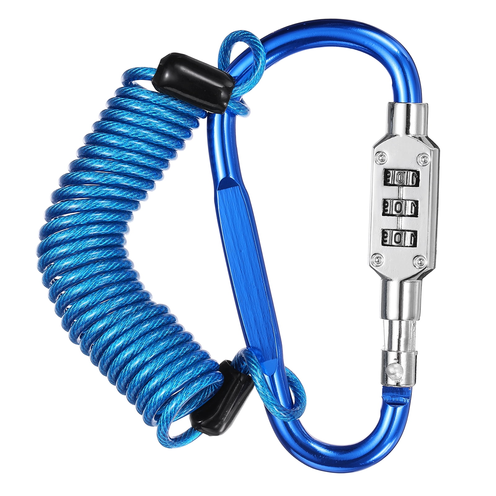 Looped Security Rope Uxcell Security Steel Cable Lock, (4.9 Feet, Blue), Double Loop Safety ...