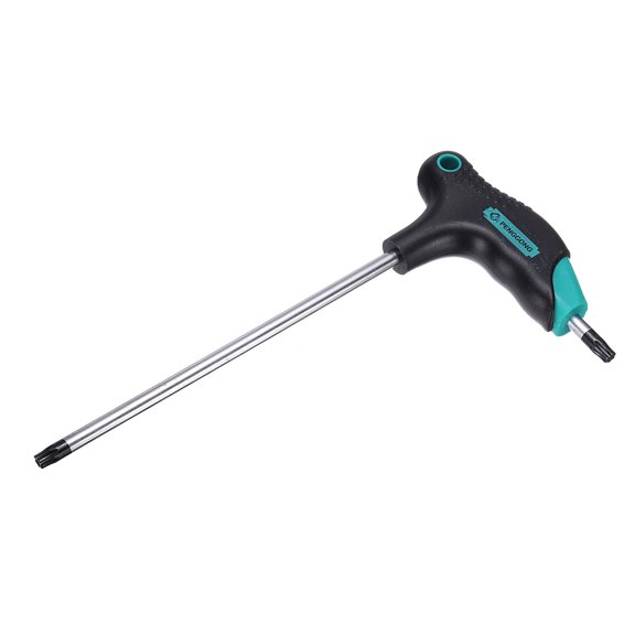 Uxcell Security T-Handle Torx Wrench T40 Tamper-Proof Star Key CR-V Steel, Long Arm Dual-End Torx Star Wrenches with Non-slip Handle & Hanging Hole for Home Repair Mechanical Maintenance