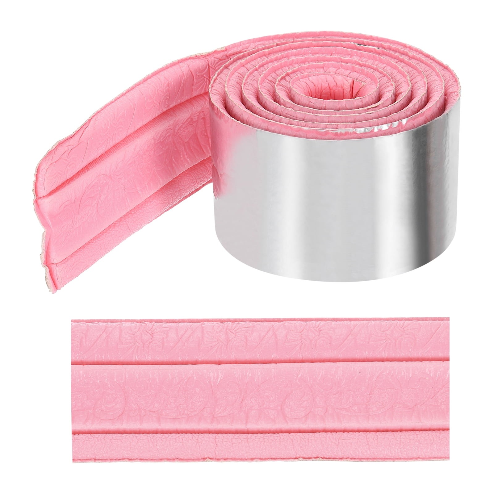 Uxcell Self-Adhesive 3D Wall Edging 90"x3.4" Flexible Peel and Stick ...
