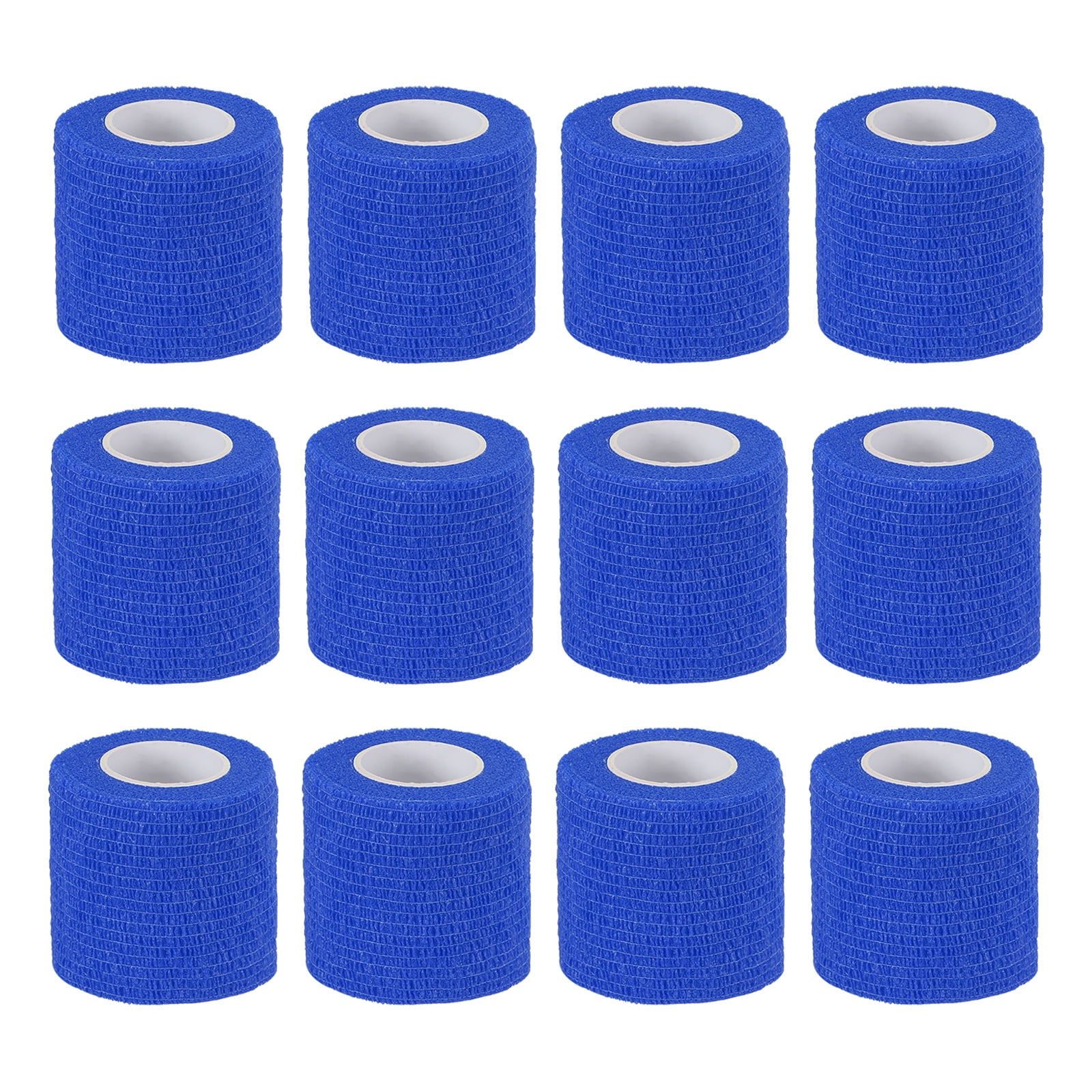 Uxcell Self Adhesive Bandage Wrap, Elastic Self Breathable Self Adherent Wrap Tape for Stretch Athletic Use Blue