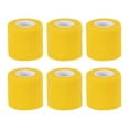 thumbnail image 1 of Uxcell Self Adhesive Bandage Wrap, Elastic Self Breathable Self Adherent Wrap Tape for Stretch Sports Wrist Ankle Yellow, 1 of 6