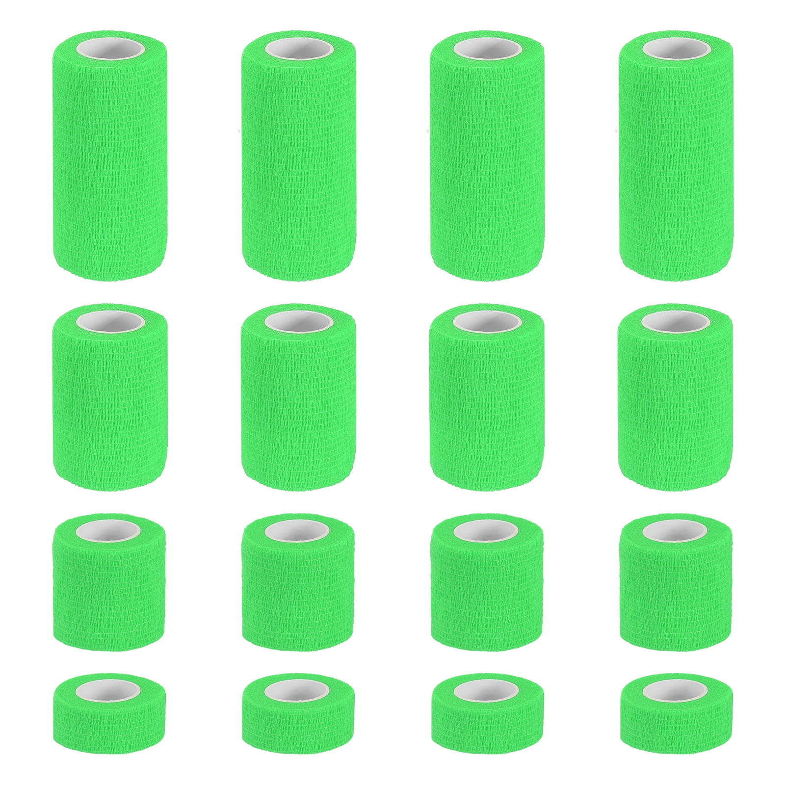 Uxcell Self Adhesive Bandage Wrap, Yard Elastic Self Breathable Self Adherent Wrap Tape for Stretch Athletic Sports Bright Green
