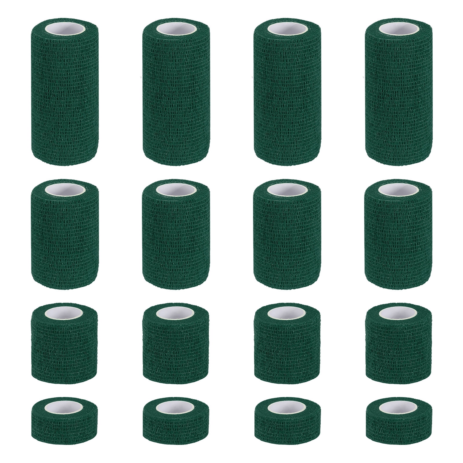 Uxcell Self Adhesive Bandage Wrap, Yard Elastic Self Breathable Self Adherent Wrap Tape for Stretch Athletic Sports Dark Green