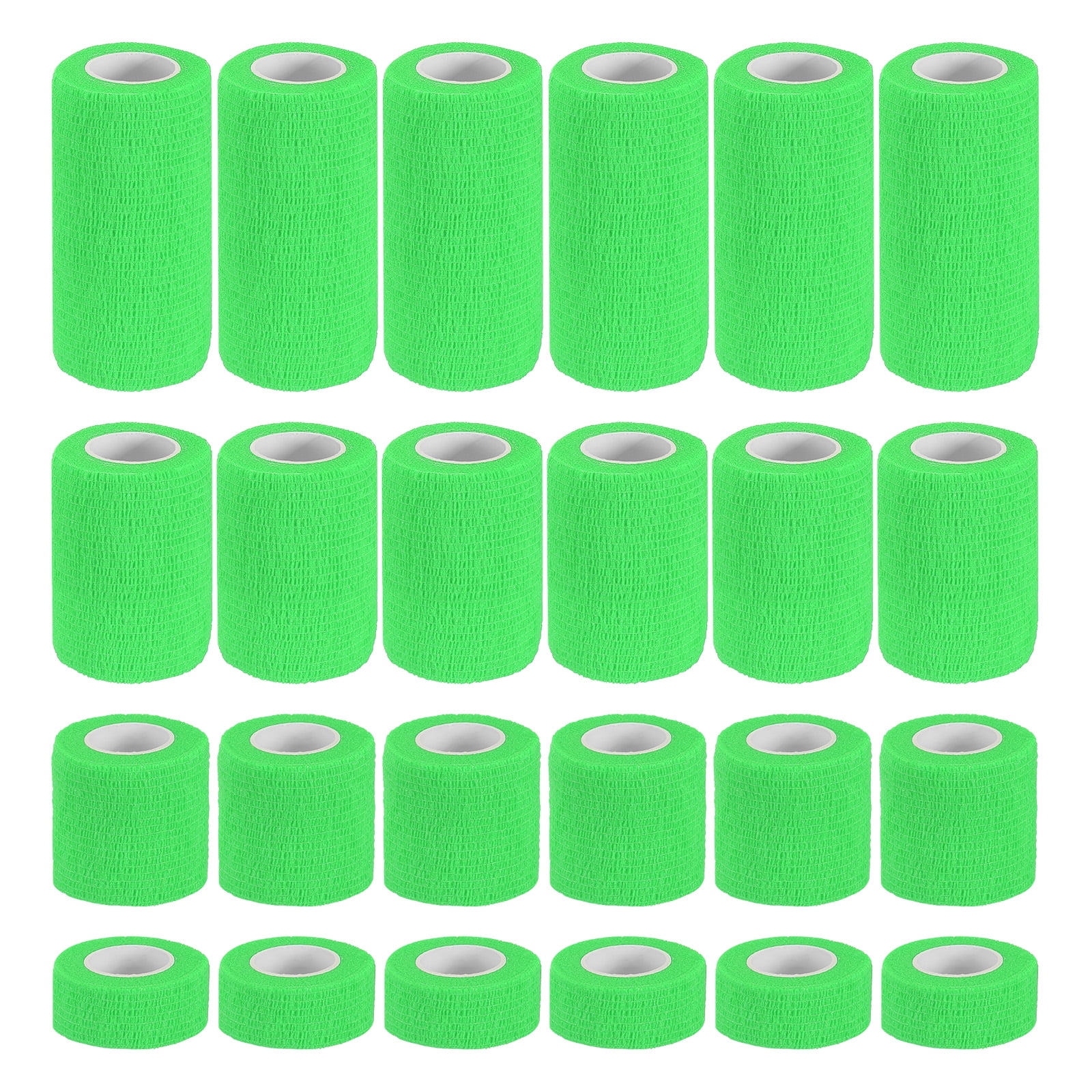 Uxcell Self Adhesive Bandage Wraps, Yard Elastic Self Breathable Self Adherent Wrap Tape for Stretch Athletic Sports Bright Green