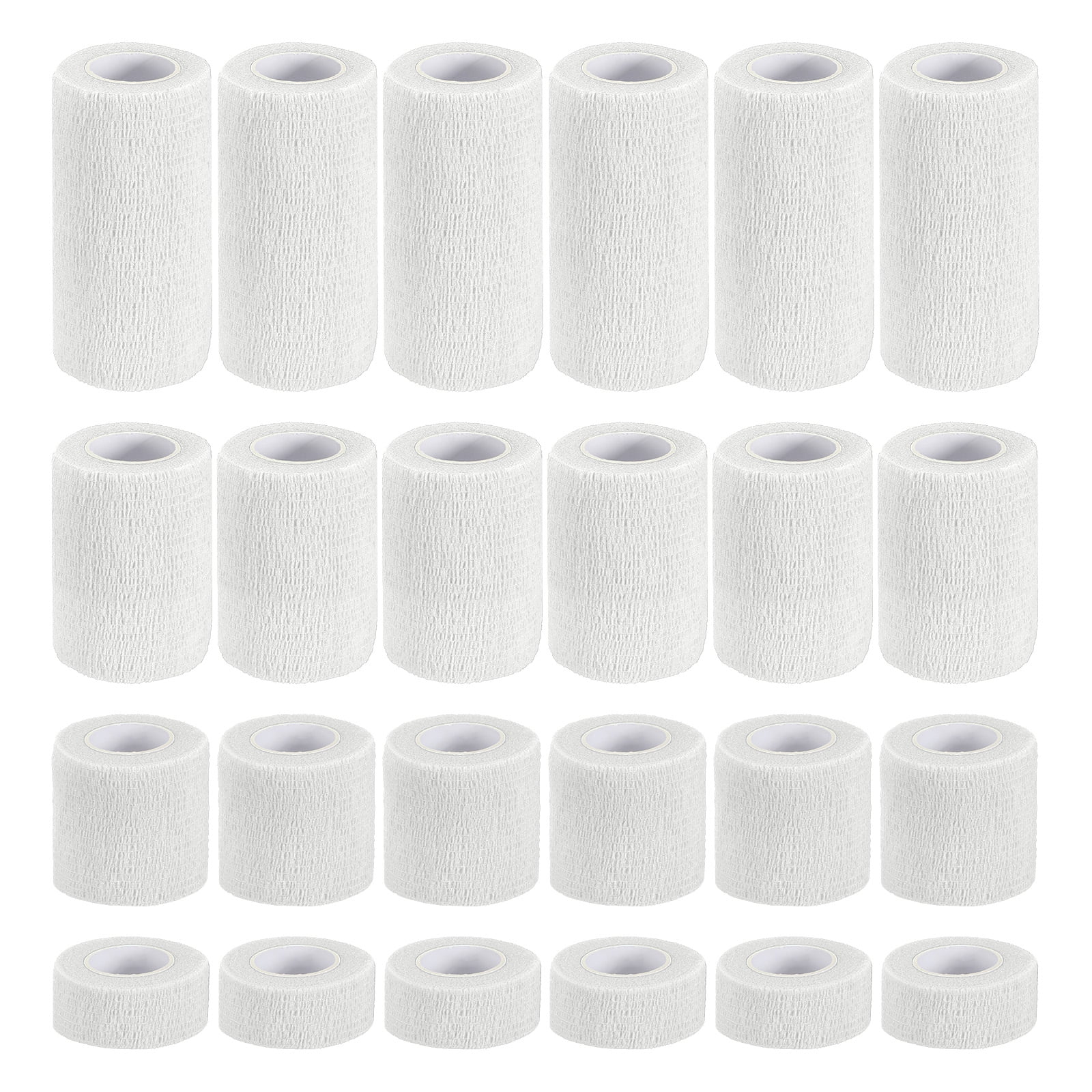 Uxcell Self Adhesive Bandage Wraps, Yard Elastic Self Breathable Self Adherent Wrap Tape for Stretch Athletic Sports White