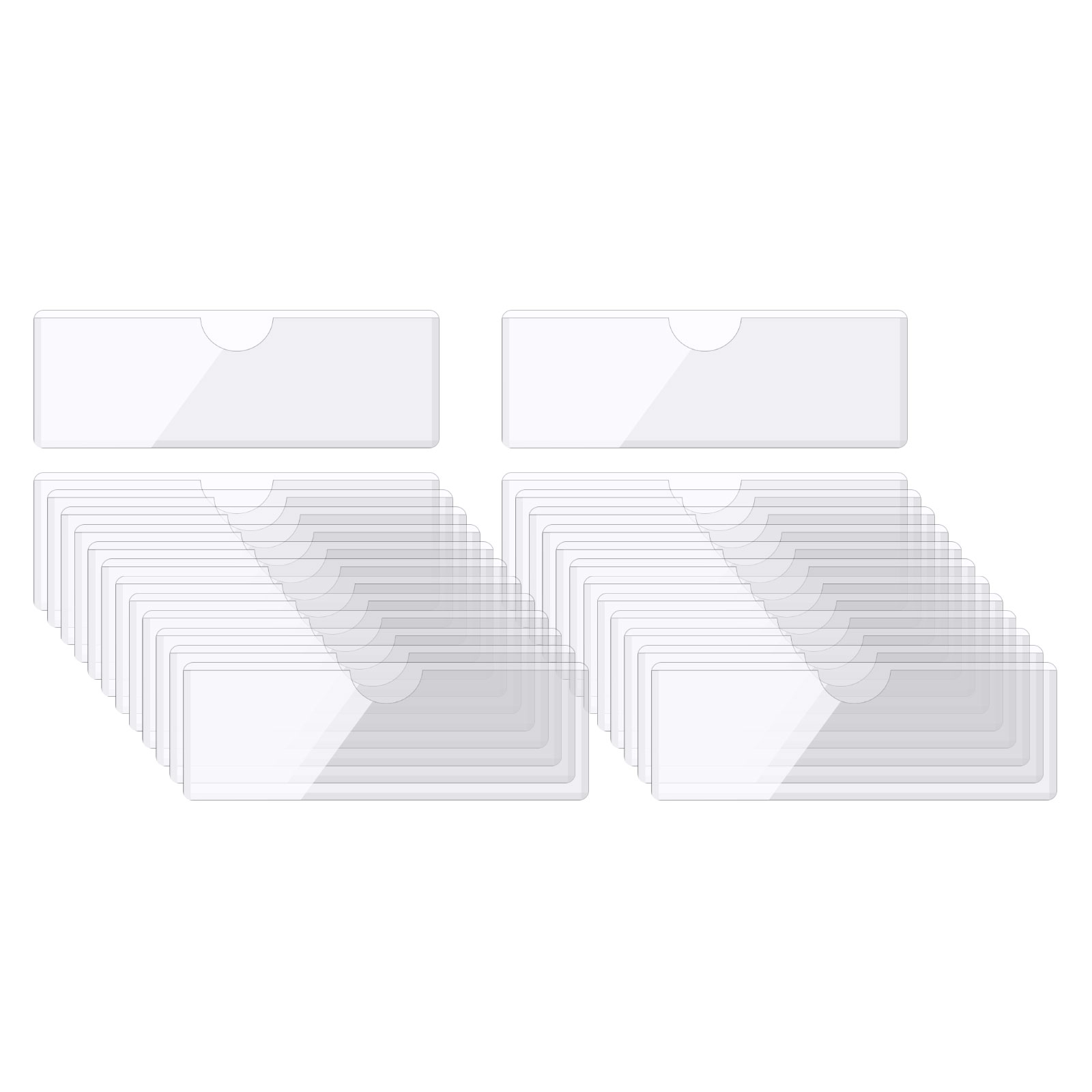 Pocket Label Card Uxcell Self-Adhesive Card Pockets Clear Self Adhesive Pocket Label ...