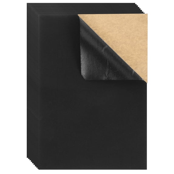 Uxcell Self Adhesive Felt Sheet, 8.3" x 11.8" Soft Felt Fabric with Adhesive Back, Black 20Pcs