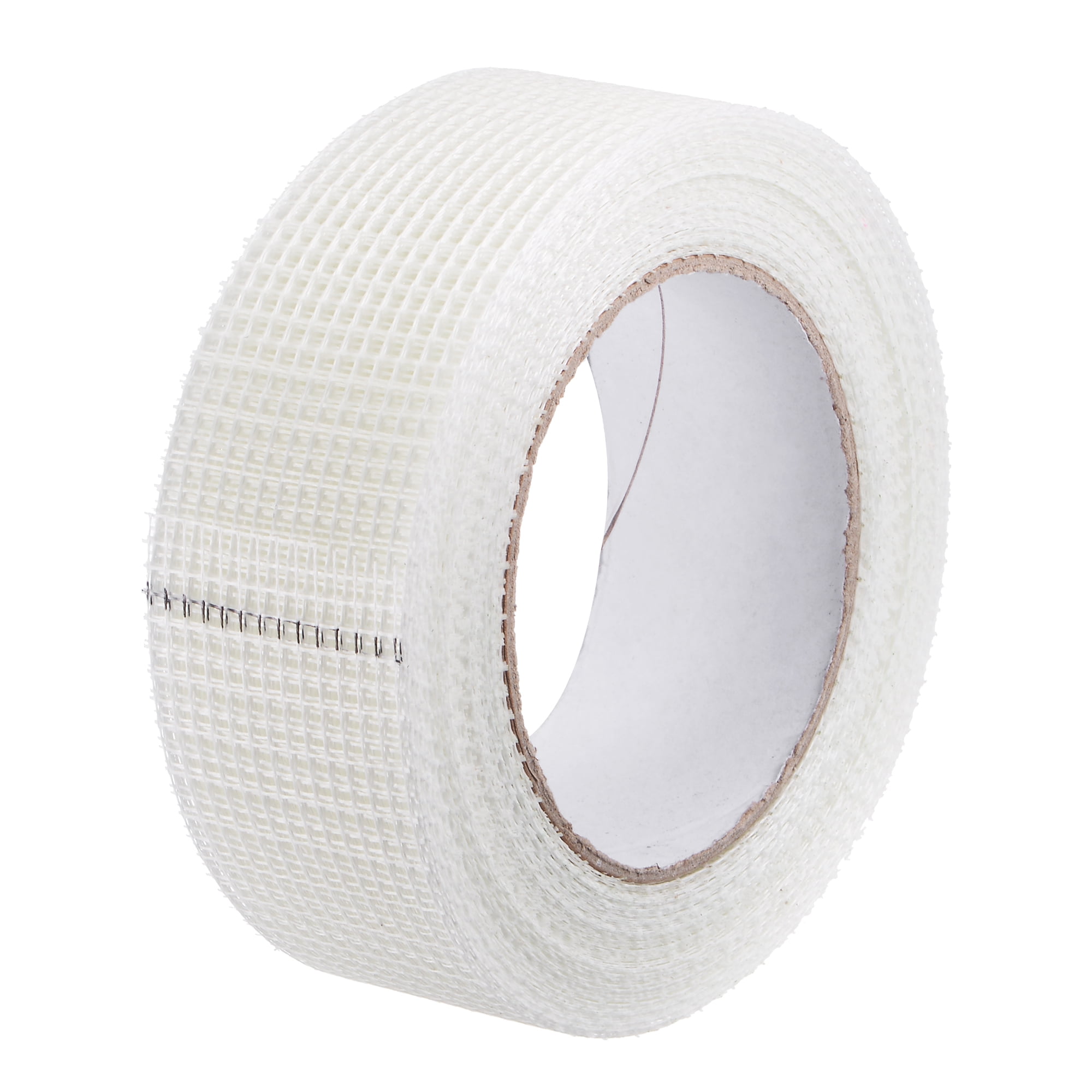Uxcell 50mmx10m Double-Sided Adhesive Tape Duct Cloth Mesh Fabric, White 1  Roll