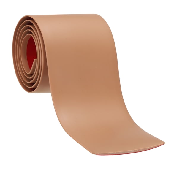 Uxcell Self Adhesive Floor Transition Strip Vinyl Flat Divider Flooring Brown 10 FT x 3"