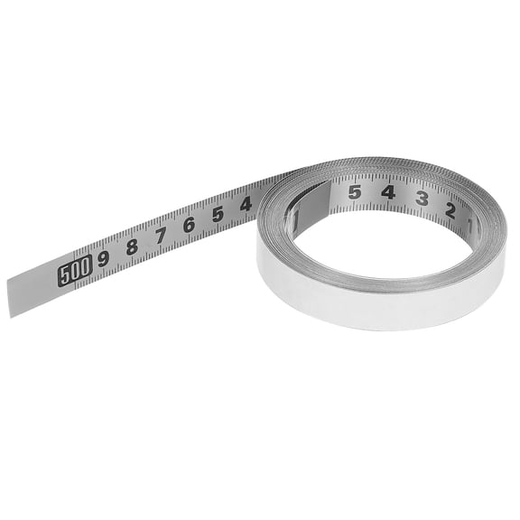 Uxcell Self-Adhesive Measuring Ruler Tape 16.4ft for Workbench Sewing Table Right to Left Reading, Grey