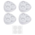 thumbnail image 1 of Uxcell Self Adhesive Mini Caster Wheels 360 Rotation Nylon Sticky Swivel Pulley, White 4 Pack, 1 of 7
