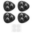 thumbnail image 1 of Uxcell Self Adhesive Mini Caster Wheels 360 Rotation Sticky Swivel Pulley, Black 4 Pack, 1 of 7