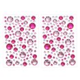 thumbnail image 1 of Uxcell Self-Adhesive Rhinestone Stickers, Face Stone Jewel Stickers for Crafting Nail Decor Makeup DIY Pink/Red, 1 of 7