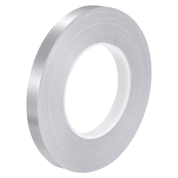 Uxcell Self Adhesive Tile Sticker Sealing Tape 1/2 Inch x 55 Yards Silver Tone
