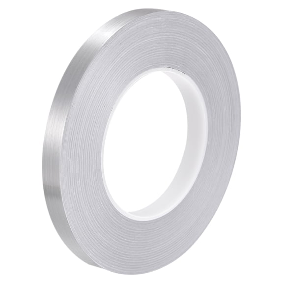 Uxcell Self Adhesive Tile Sticker Sealing Tape 1/2 Inch x 55 Yards Silver Tone