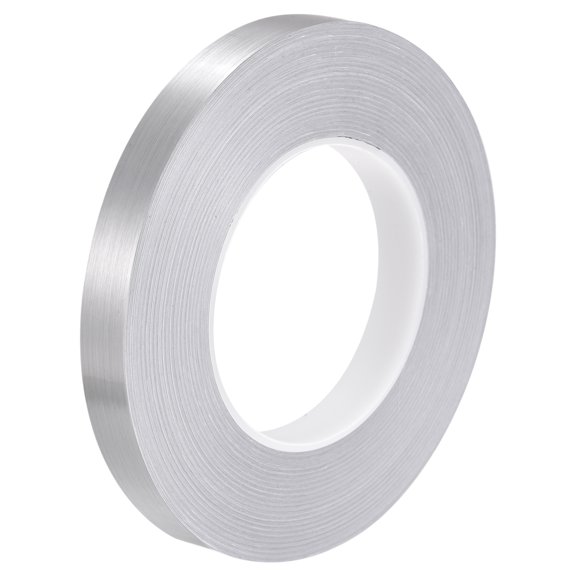 Uxcell Self Adhesive Tile Sticker Sealing Tape 9/16 Inch x 55 Yards Silver Tone
