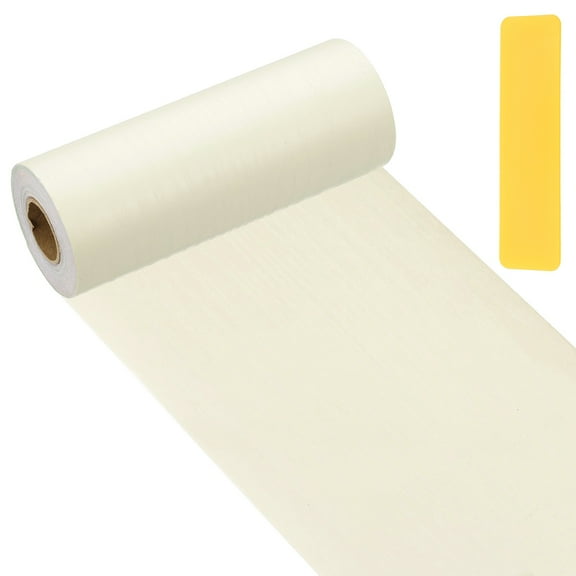 Uxcell Self-Adhesive Wood Grain Repair Tape with Scraper for Furniture Beige 6"x33'