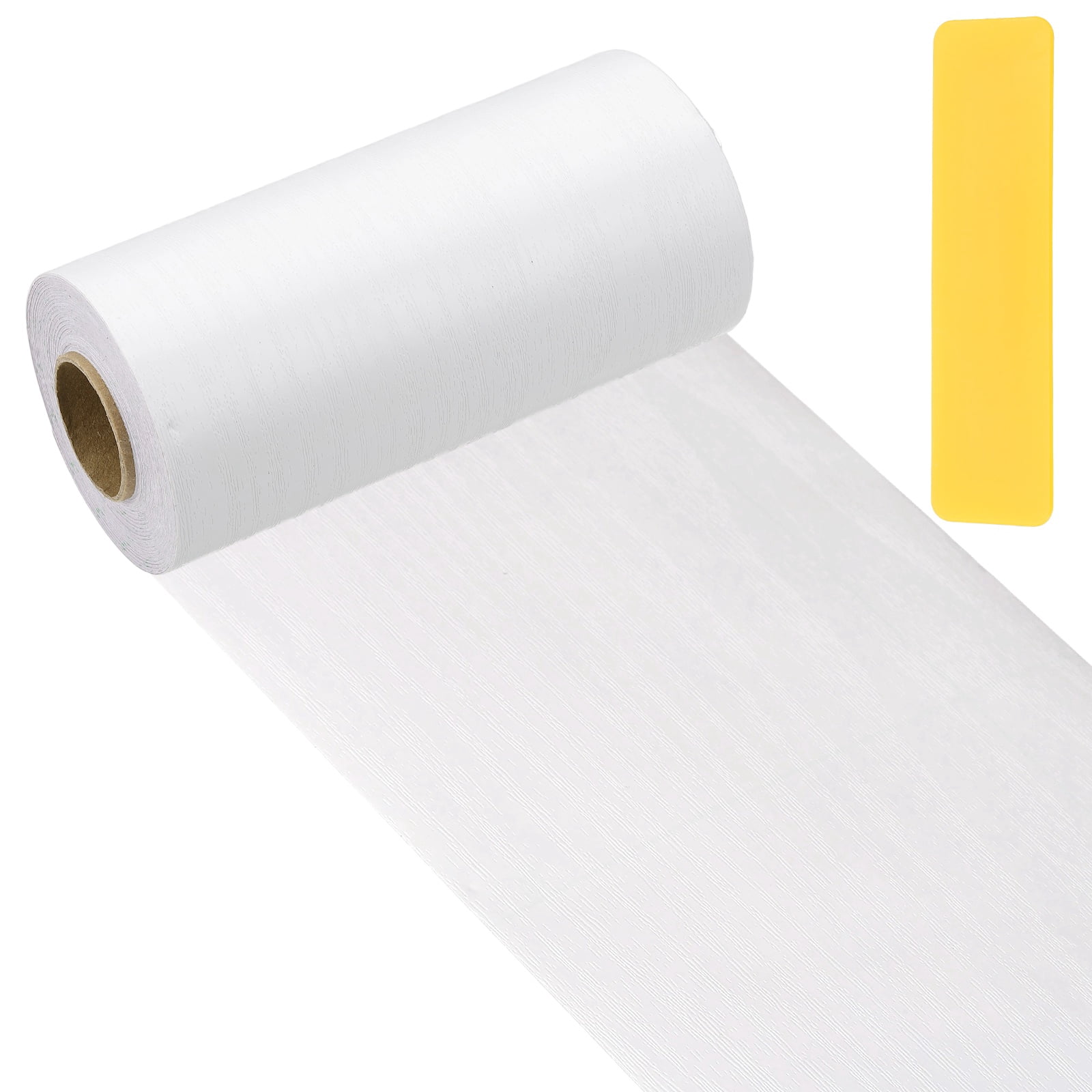 Ruban Adhésif Imitation Bois Blanc Chêne Américain - 2 Rouleaux De 33 Pieds + Grattoir - Uxcell