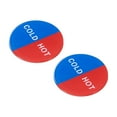 thumbnail image 1 of Uxcell Self Stick Cold/Hot Water Label Round Sticker Signs Multicolor 10 Pack, 1 of 6
