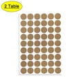 thumbnail image 1 of Uxcell Self-adhesive Screw Hole Covers Caps Dustproof Sticker Maple 2Sheet, 1 of 6