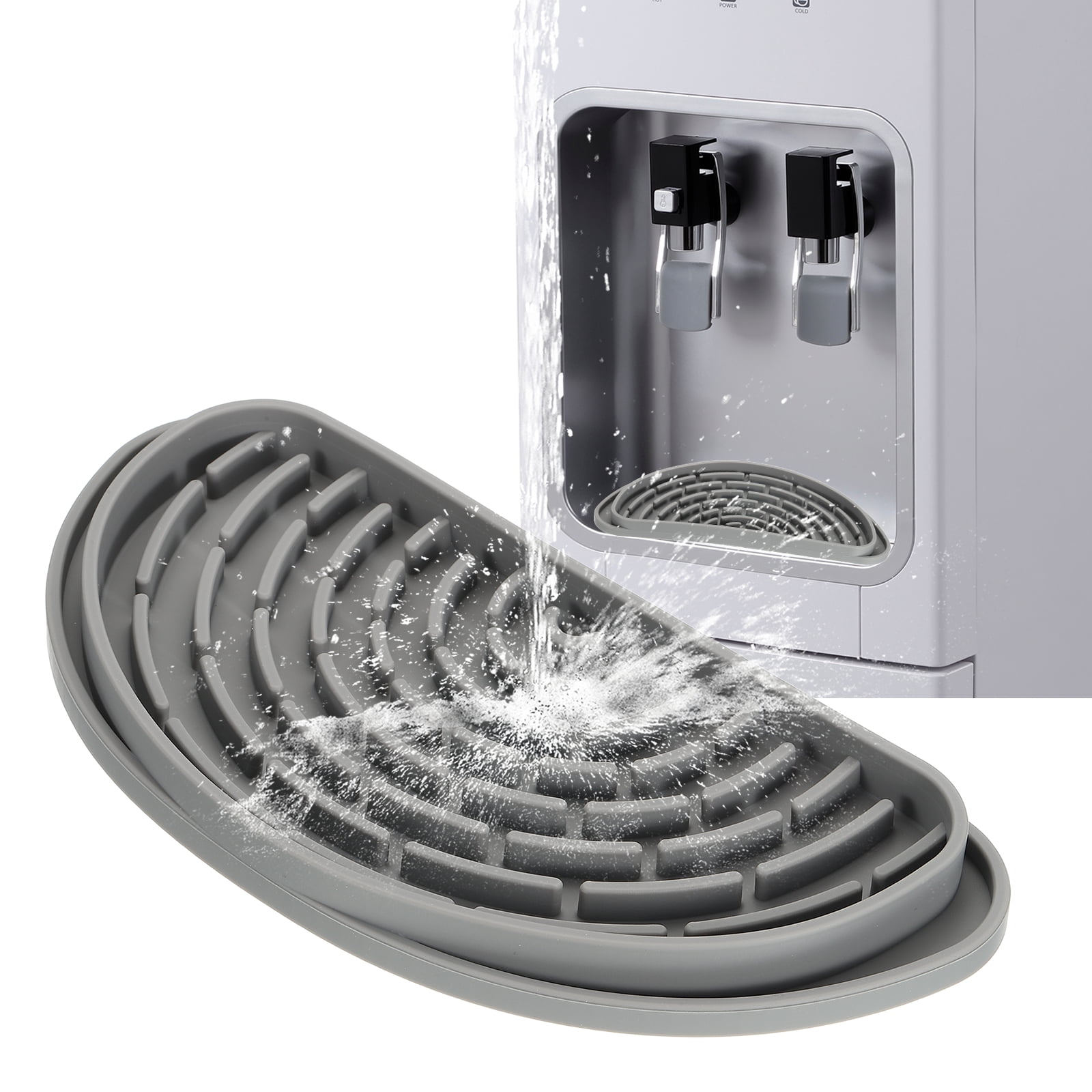 Uxcell Semi-Circular Refrigerator Drip Catcher - Non-Slip Silicone Mini ...