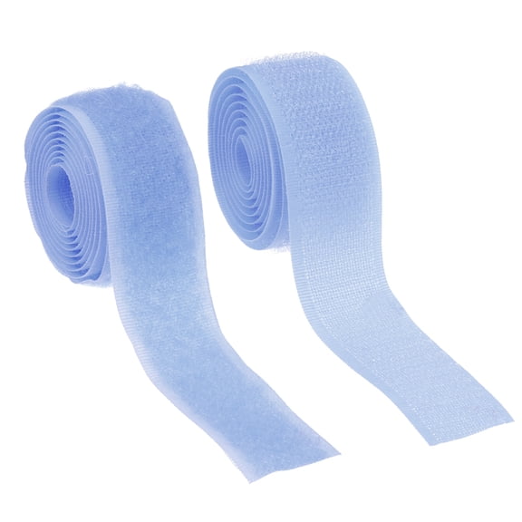Uxcell Sew on Hook and Loop Tape, Non-Adhesive Back Nylon Fastener Strips 1 Inch Light Pink