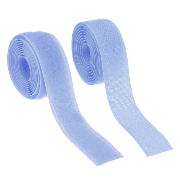 Uxcell Sew on Hook and Loop Tape, Non-Adhesive Back Nylon Fastener Strips 3/4 Inch Light Pink