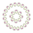 thumbnail image 1 of Uxcell Sew on Rhinestones Tear Drop Crystal Rhinestones Pointback Stone Metal Flatback AB Color, 1 of 7