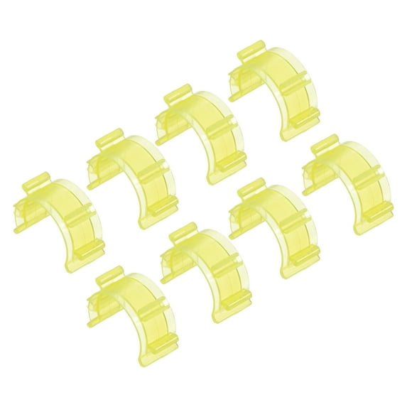Uxcell Sewing Bobbin Small Clips Thread Clamps Spools Organizers, Yellow 50 Pack