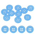 thumbnail image 1 of Uxcell Sewing Buttons [10pcs] - 0.5 Inch/ 12.5mm 20L Resin Round Flat 4-Hole Craft Replacement Buttons for Coats & Sewing Clothing & DIY - [Sky Blue], 1 of 6