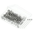 thumbnail image 1 of Uxcell Sewing Pins, 1.5 Inch Straight Pin with Plastic Pearlized Ball Head, Silver,400Pack, 1 of 6