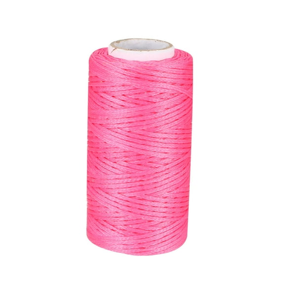 Uxcell Sewing Stitching Waxed Thread Cord Leather Fuchsia 1pcs