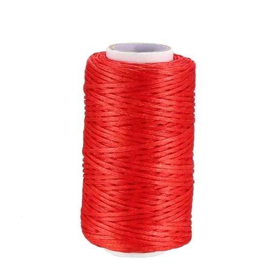 Uxcell Sewing Stitching Waxed Thread Cord Leather Red 1pcs