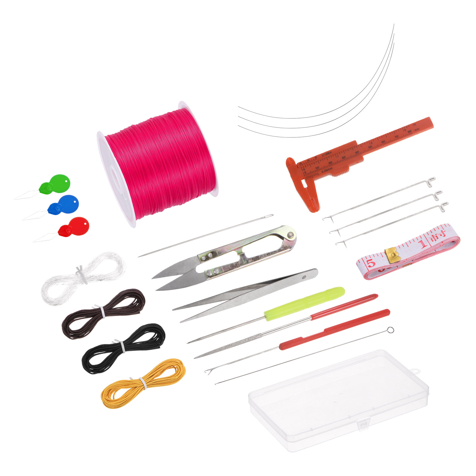 Uxcell Sewing and Crochet Kit, Crochet Hooks Sewing Project Kits, Rose