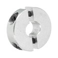 thumbnail image 1 of Uxcell Shaft Collar 0.31 Inch Bore Double Split Aluminum Clamping Collar Shaft Collars with Set Screw Silver Tone, 1 of 4