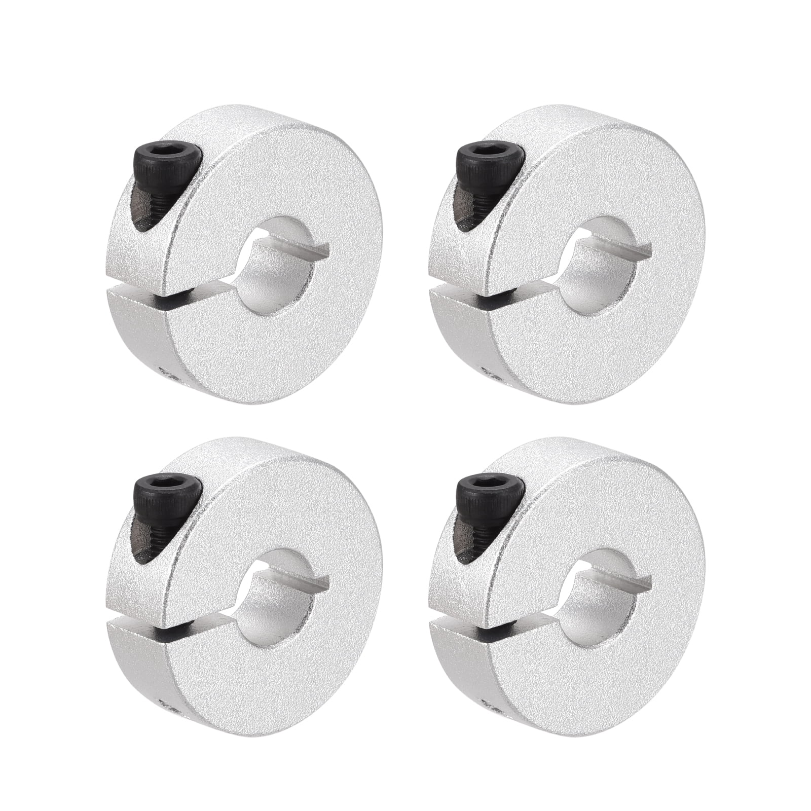 4 Pcs 1/4inch Single Split Clamp-on Shaft Collars Aluminum Clamping Collar Shaft Collars,0 - View #8