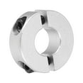 thumbnail image 1 of Uxcell Shaft Collar 0.51 Inch Bore Double Split Aluminum Clamping Collar Shaft Collars with Set Screw Silver Tone, 1 of 4