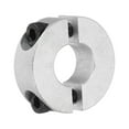 thumbnail image 1 of Uxcell Shaft Collar 0.59 Inch Bore Double Split Aluminum Clamping Collar Shaft Collars with Set Screw Silver Tone, 1 of 4