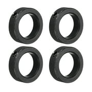 Uxcell Shaft Collar, 1" Bore Carbon Steel Set Screw Clamping Collars Black 4 Pack