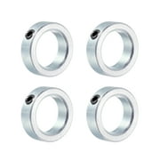 Uxcell Shaft Collar, 1" Bore Zinc Plated Carbon Steel Set Screw Clamping Collars Silver Tone 4 Pack