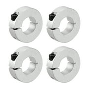 Uxcell Shaft Collar 1" Single Split Aluminum Clamping Collar with Set Screw Silver Tone 4 Pack