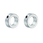 Uxcell Shaft Collar, 5/8" Bore Zinc Plated Carbon Steel Set Screw Clamping Collars Silver Tone 2 Pack
