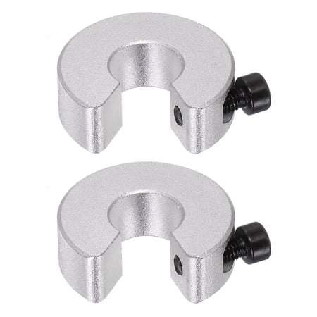 Uxcell Shaft Collar Set for Linear Rail SBR12, Clamp on Shaft Collar with Set Screw 2 Pack