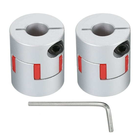 Uxcell Shaft Coupling 10mm to 10mm Bore L30xD25 Flexible Coupler for 3D Printer CNC Machine Pack of 2