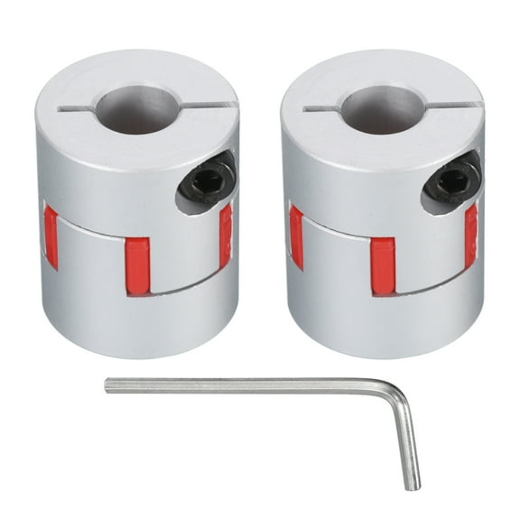Uxcell Shaft Coupling 10mm to 10mm Bore L30xD25 Flexible Coupler for 3D Printer CNC Machine Pack of 2