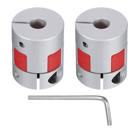 Uxcell Shaft Coupling 6mm to 6mm Bore L25xD20 Flexible Coupler for 3D Printer CNC Machine Pack of 2