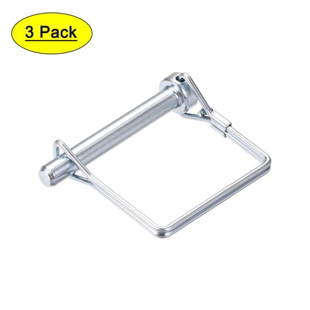 Uxcell Shaft Locking Pin 8mm x 60mm Coupler Pin for Farm Trailers Lawn Garden in Square 3Pcs