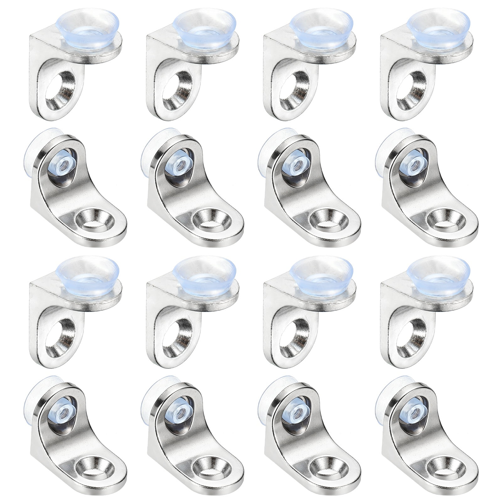 Uxcell Shelf Support Pegs Nails, 30 Pcs 2.3mm Thick L-shaped Cabinet Shelf Pins with Screws Pegs for Shelves for Wooden Kitchen Cabinet Cupboard Bookcase Closet, Silver