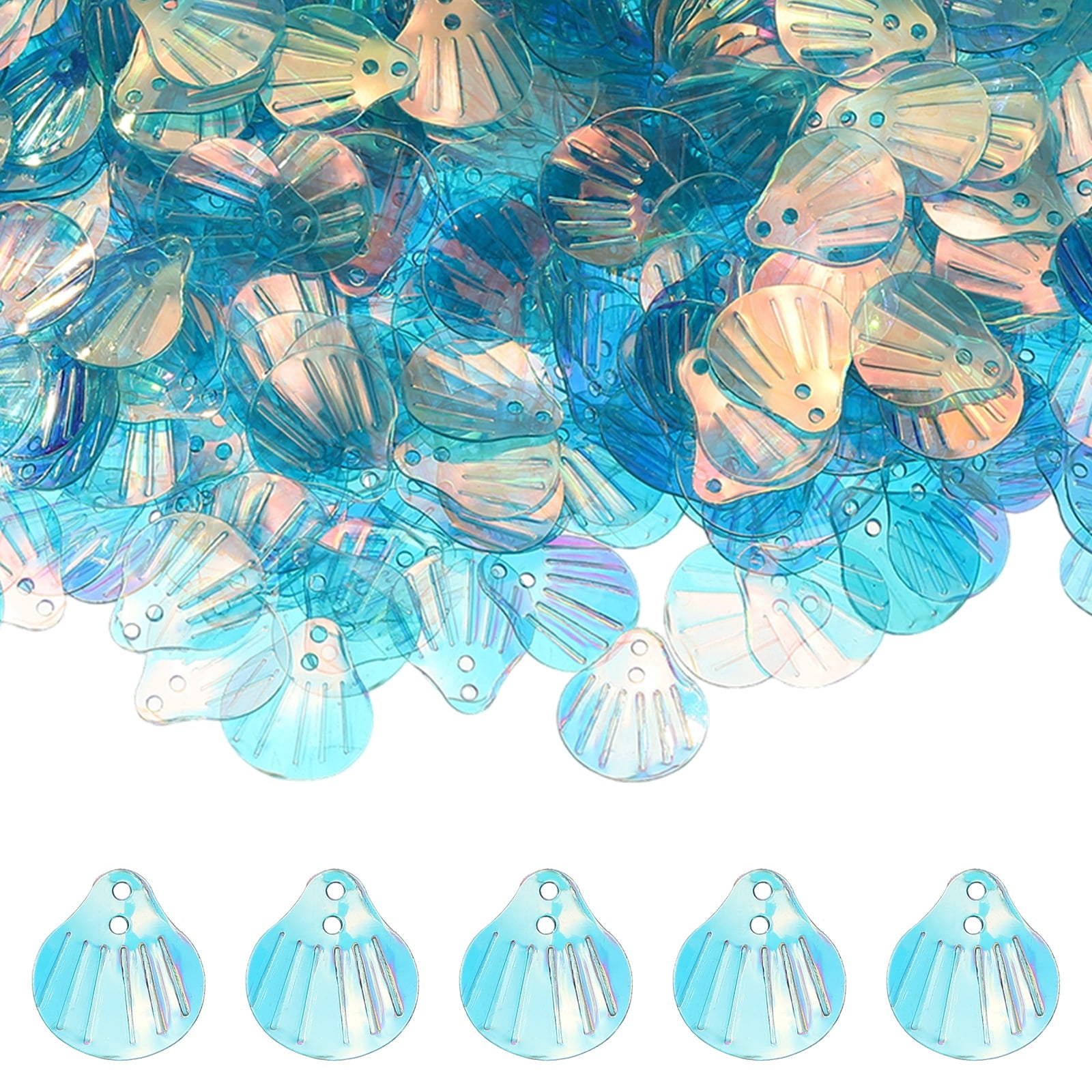 Uxcell Shell Glitter, Sea Shell Flakes Confetti Beach Seashell Shape ...