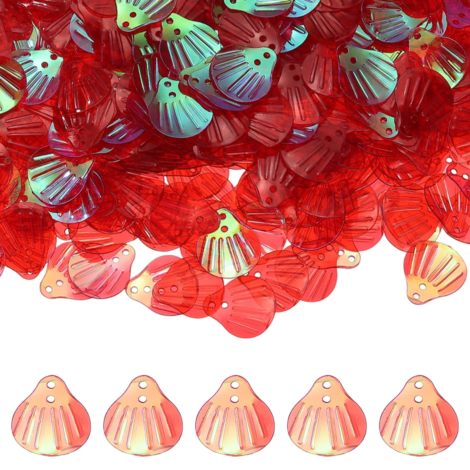 Uxcell Shell Glitter, Sea Shell Flakes Confetti Beach Seashell Shape ...